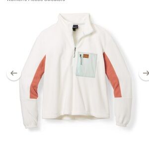 Patagonia Microdini half zip fleece pullover - Birch white